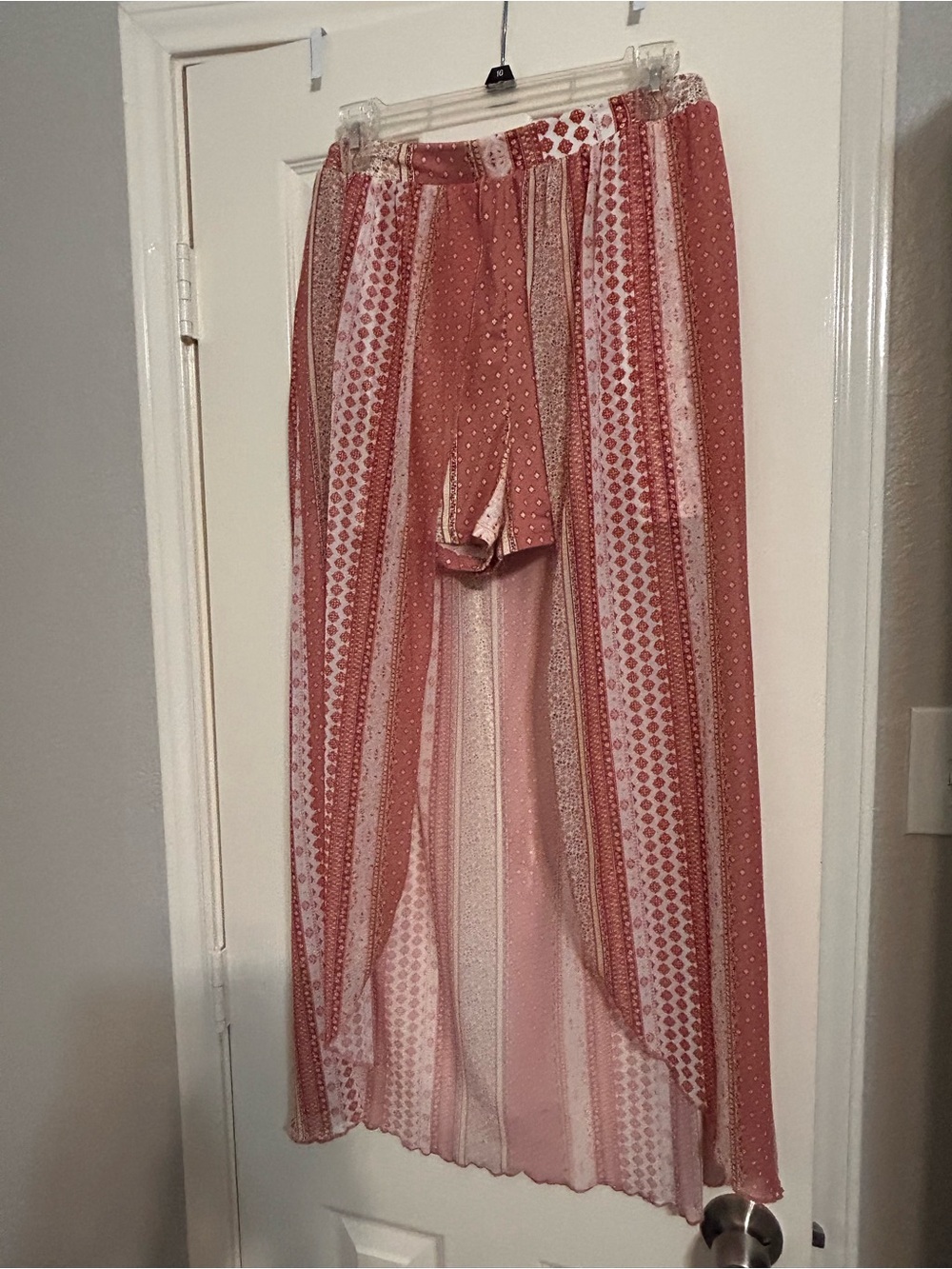 No Boundaries Rose Striped Maxi Skirt